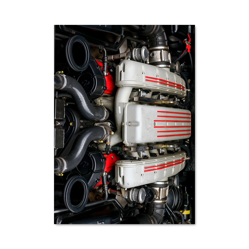 Poster Valves et Vibrations – affiche Ferrari